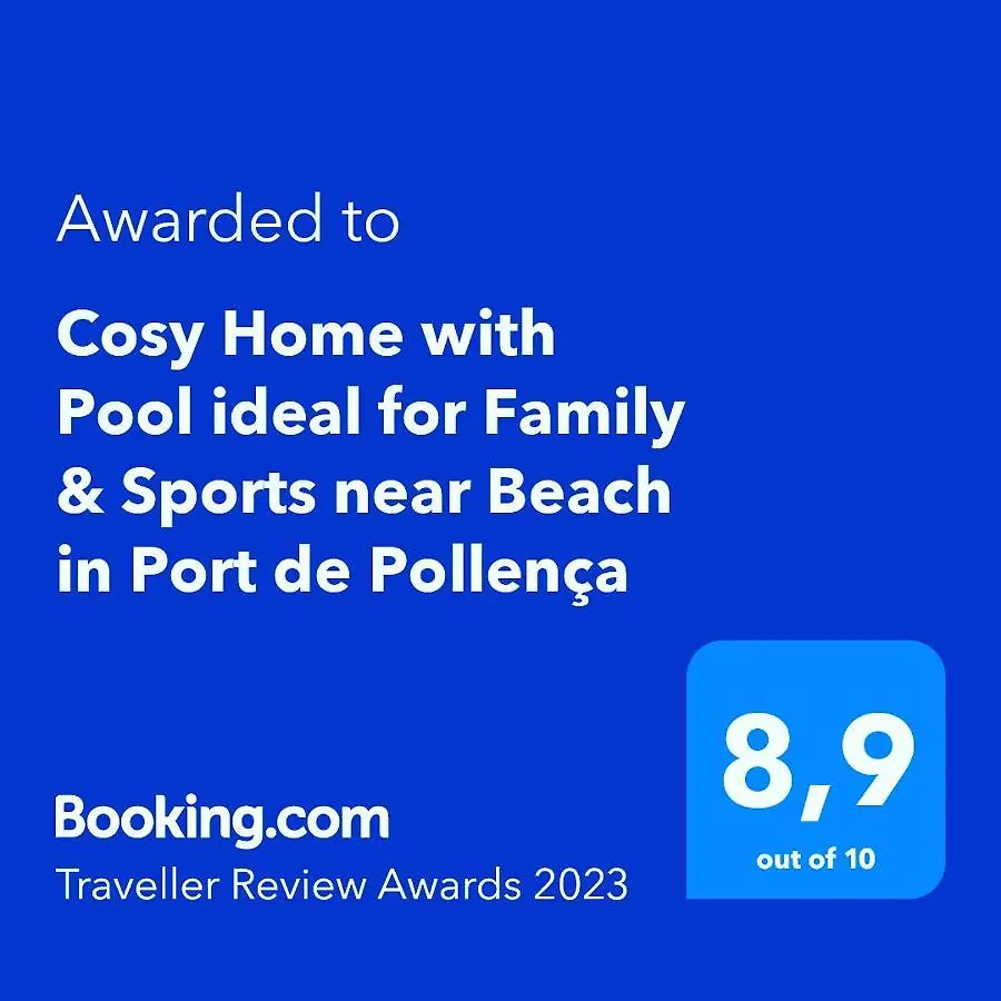 Cosy Home With Pool Ideal For Family & Sports Near Beach In Port De Pollença Apartmán