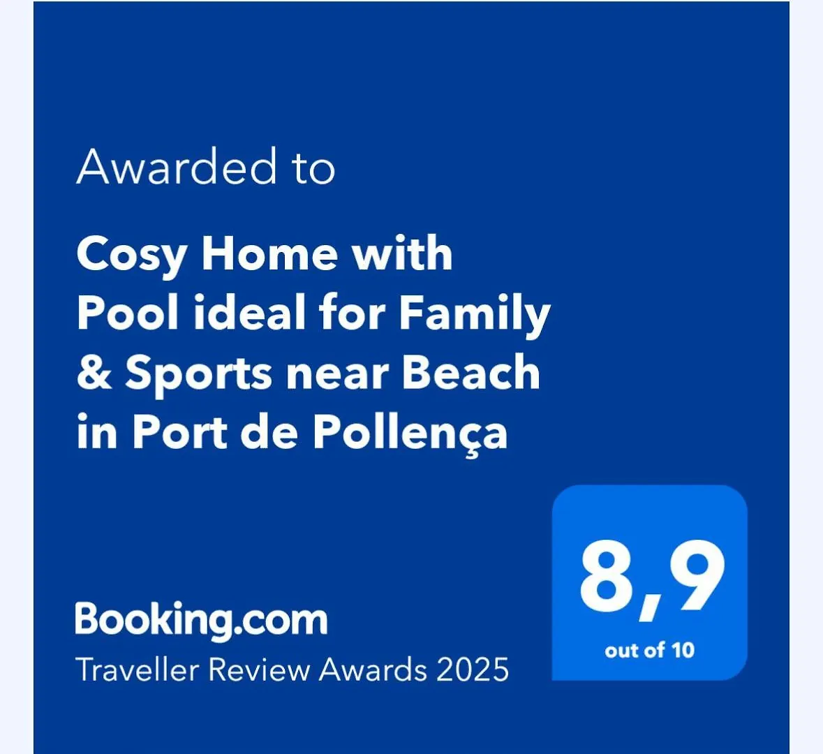 Cosy Home With Pool Ideal For Family & Sports Near Beach In Port De Pollença 0*,  Španělsko